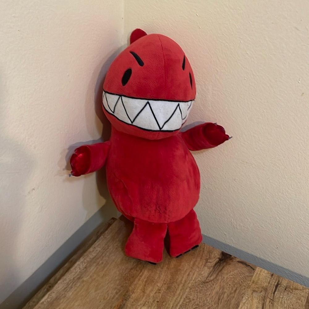 Kohl's Cares Red Dinosaur VS Bedtime Bob Shea Plush